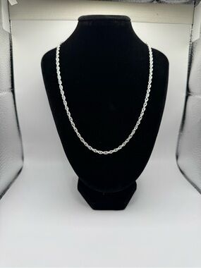 S925 silver Singapore necklace 3mm
